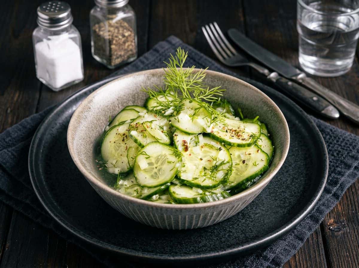 Omas Gurkensalat süß-sauer