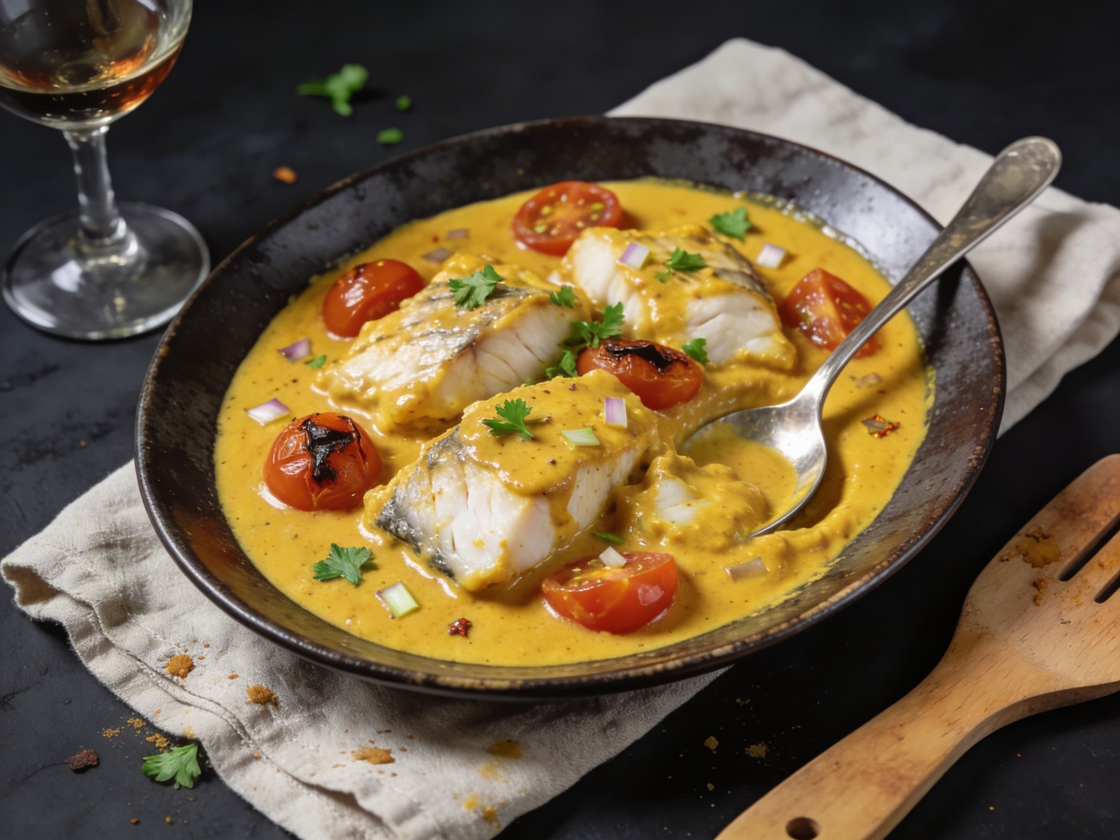 Fischcurry mit Kokosmilch