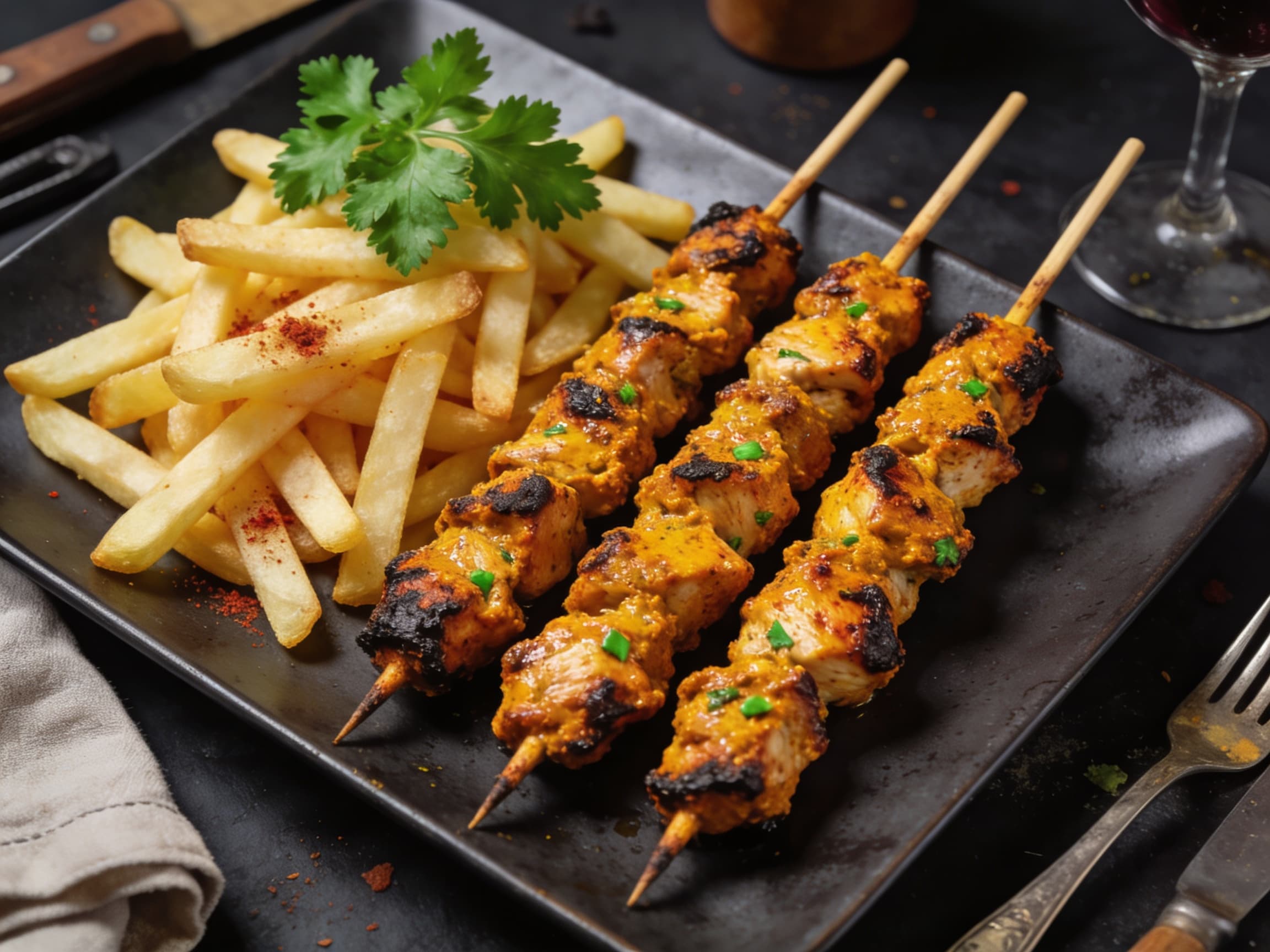 Pinchos Morunos aus Schweinelende