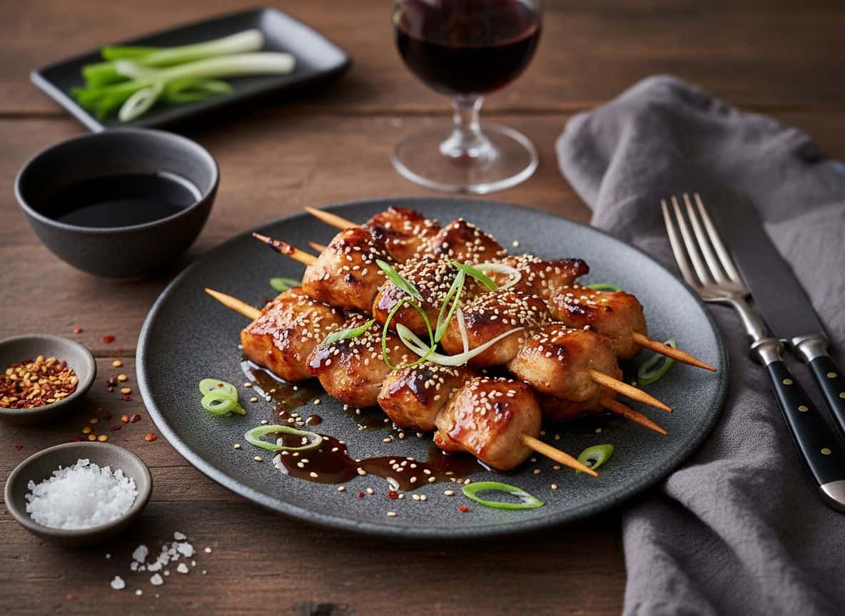 Yakitori-Hähnchenspieße