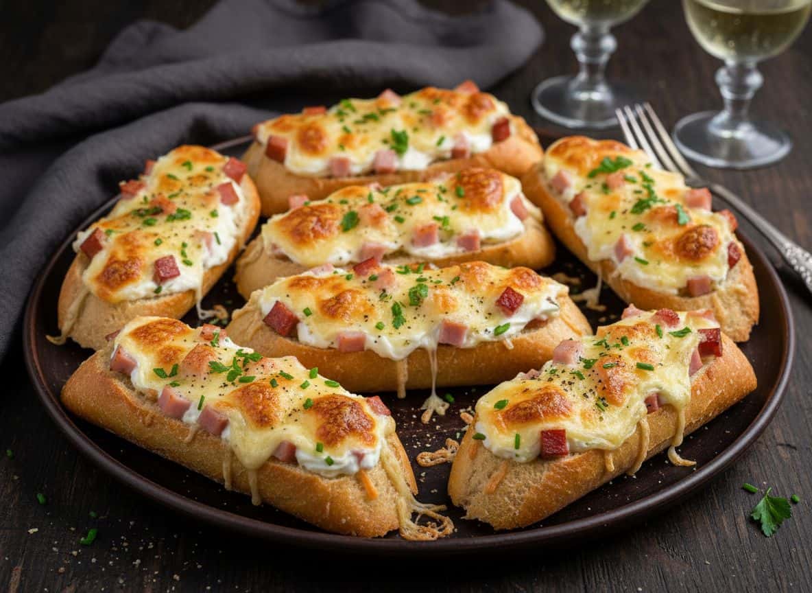 Pizzabrötchen mit Schmand