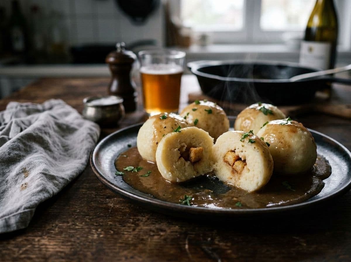 Kartoffelklöße aus gekochten Kartoffeln