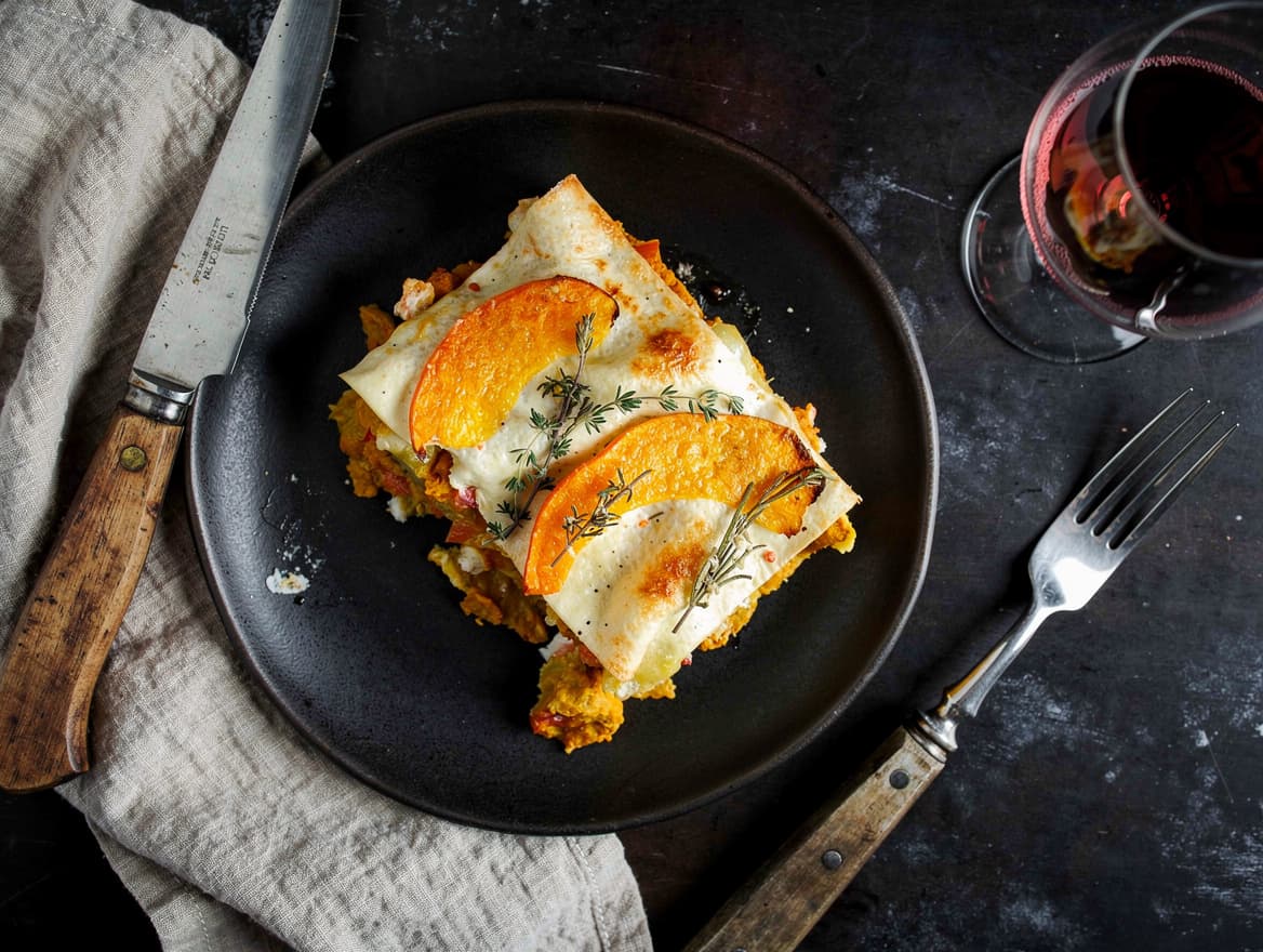 Kürbislasagne