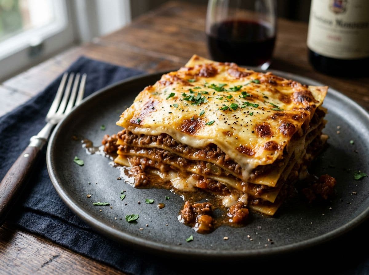 Lasagne Bolognese mit Béchamel