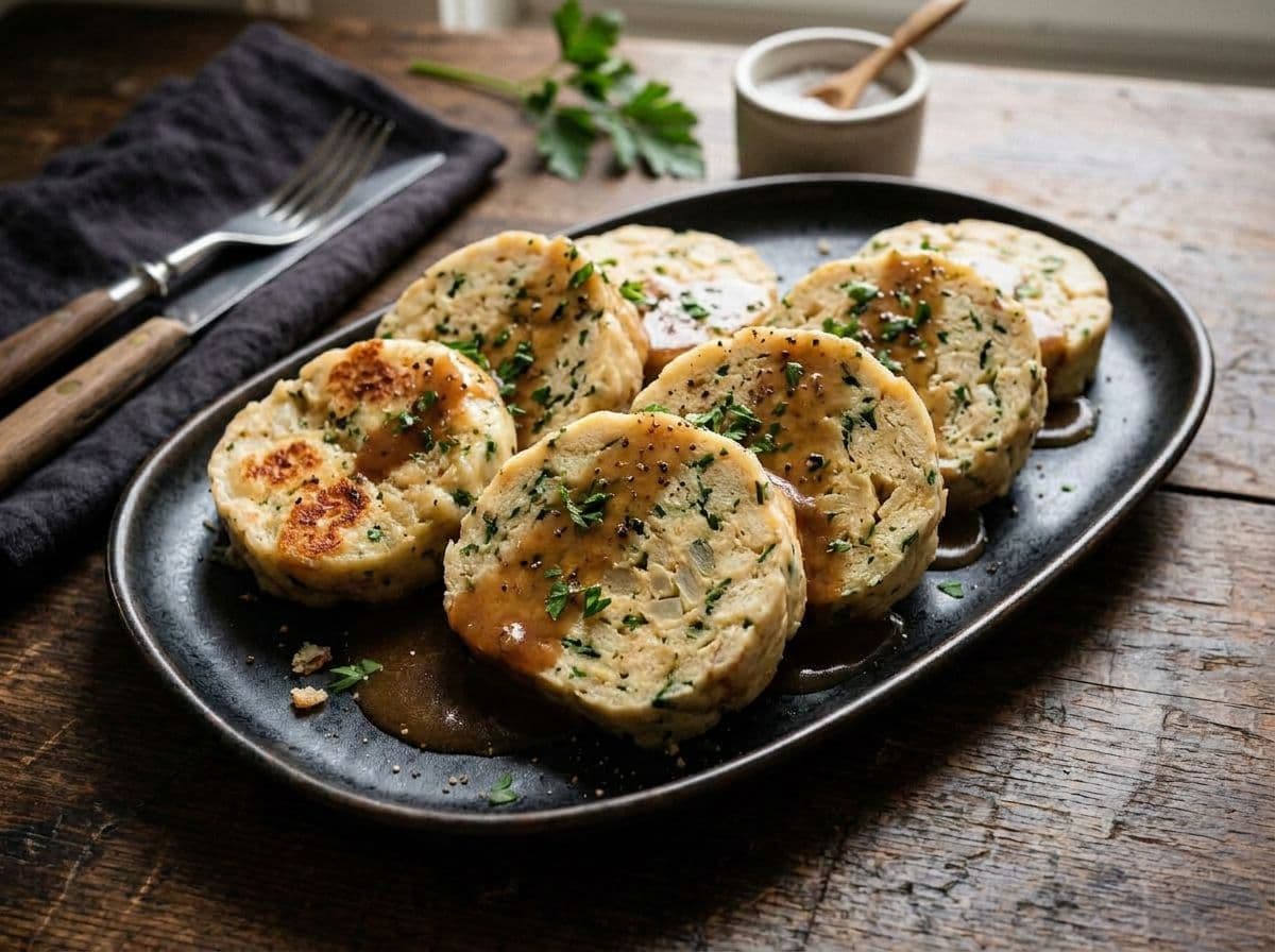 Serviettenknödel aus dem Backofen